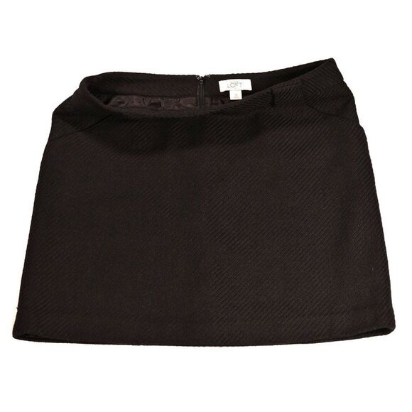 Ann Taylor LOFT Black Shift Skirt Size 10 R - Picture 2 of 4